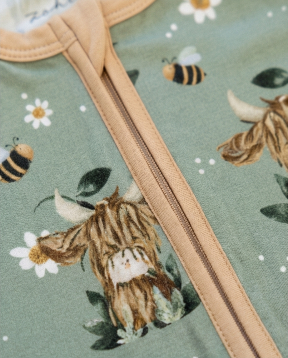 Zippy convertible de bambú Highland Honey Meadow