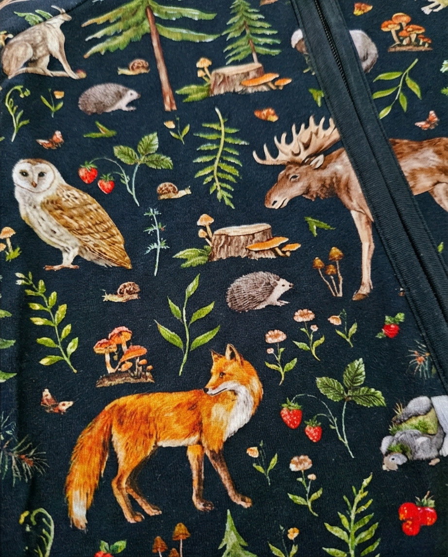 Woodland Creatures Bamboo Convertible Zippy