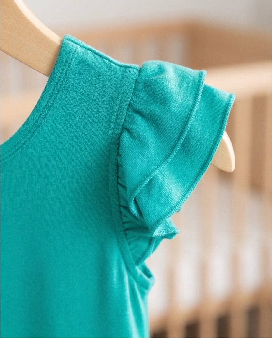 Turquoise Tidal Twirl Bamboo Twirl Dress