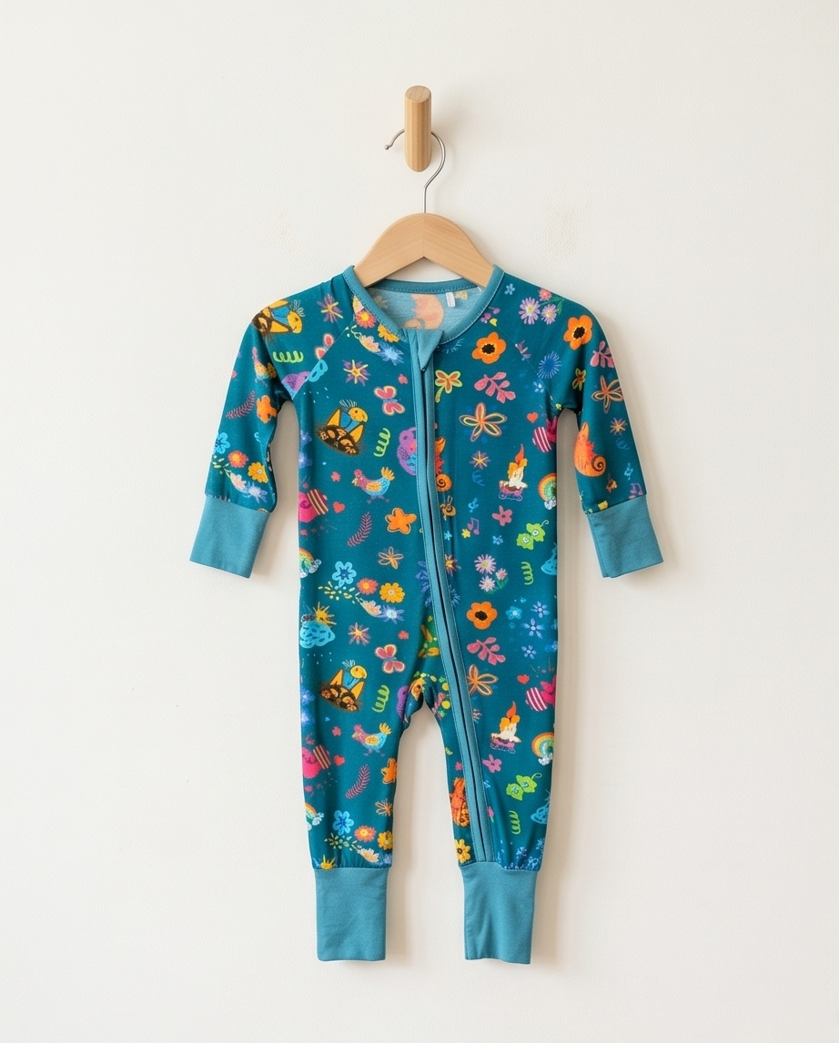 Whimsy Garden Bamboo Convertible Zippy