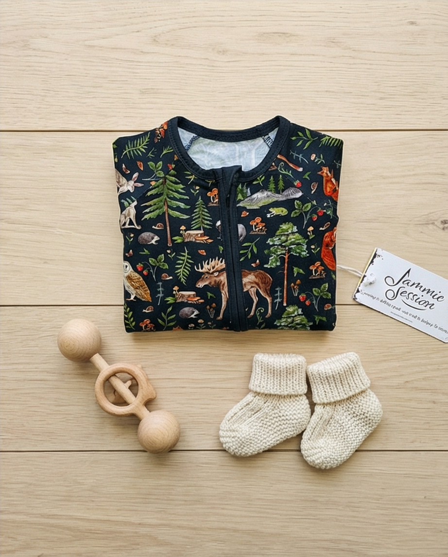 Woodland Creatures Bamboo Convertible Zippy