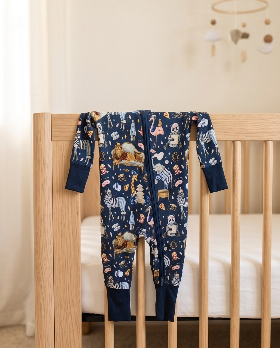 Midnight Menagerie Bamboo Convertible Zippy
