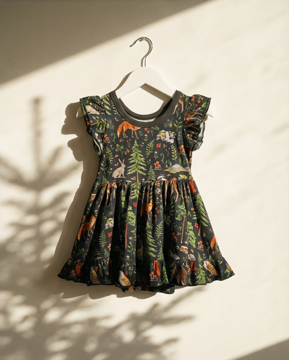 Woodland Creatures Bamboo Bodysuit Twirl