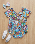 Rainbow Dream Parade Bamboo Bubble Romper