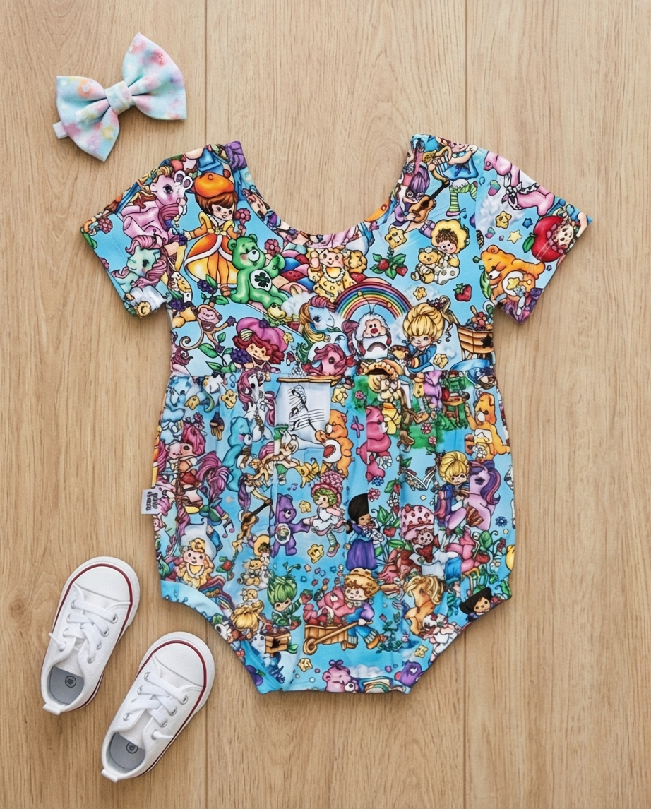 Rainbow Dream Parade Bamboo Bubble Romper