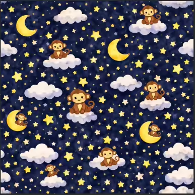 Moonlit Banana Parade Bamboo Convertible Zippy
