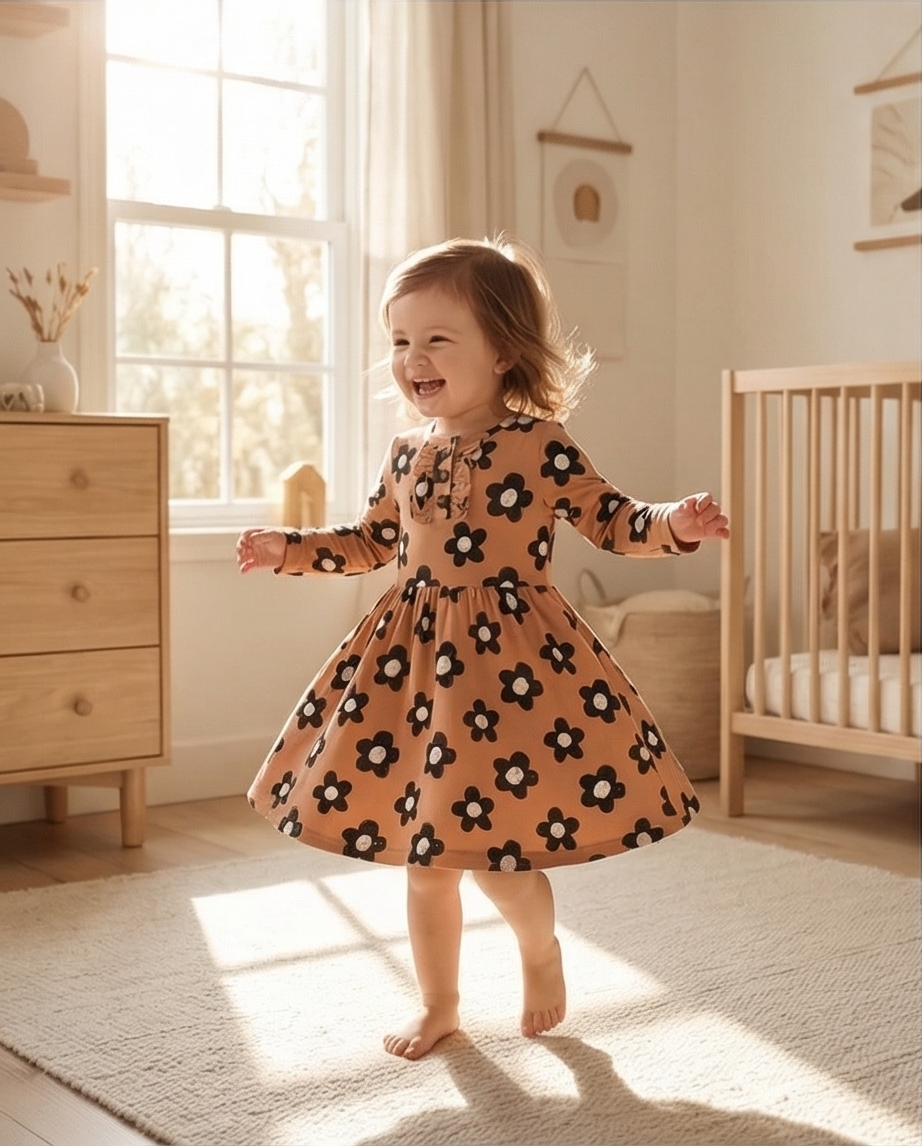 Cocoa Daisy Bloom Bamboo twirl dress