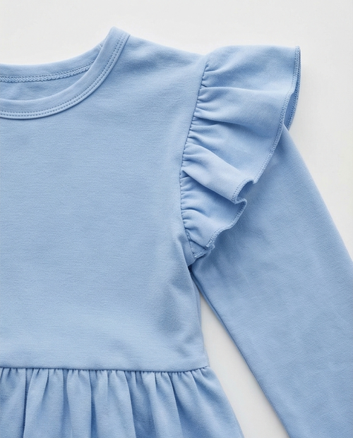 Vestido body de manga larga de bambú Artic Sky