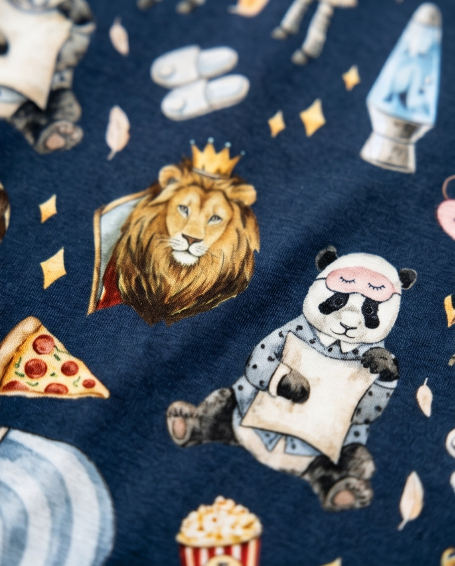 Midnight Menagerie Bamboo Convertible Zippy