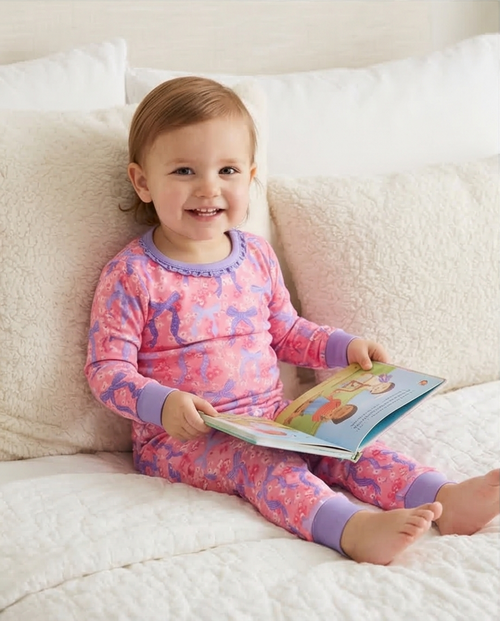 Conjunto de pijama de dos piezas de bambú Blossom Ballet