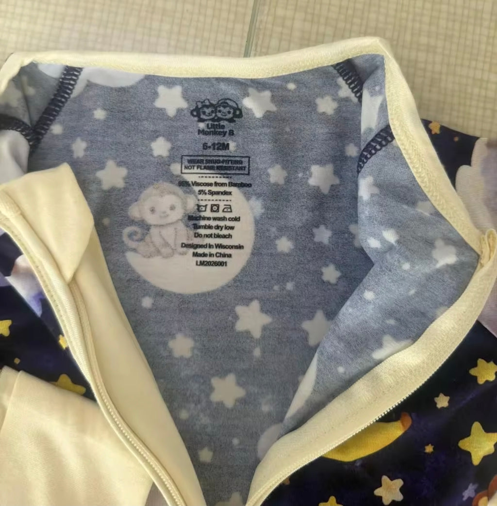 Moonlit Banana Parade Bamboo Convertible Zippy