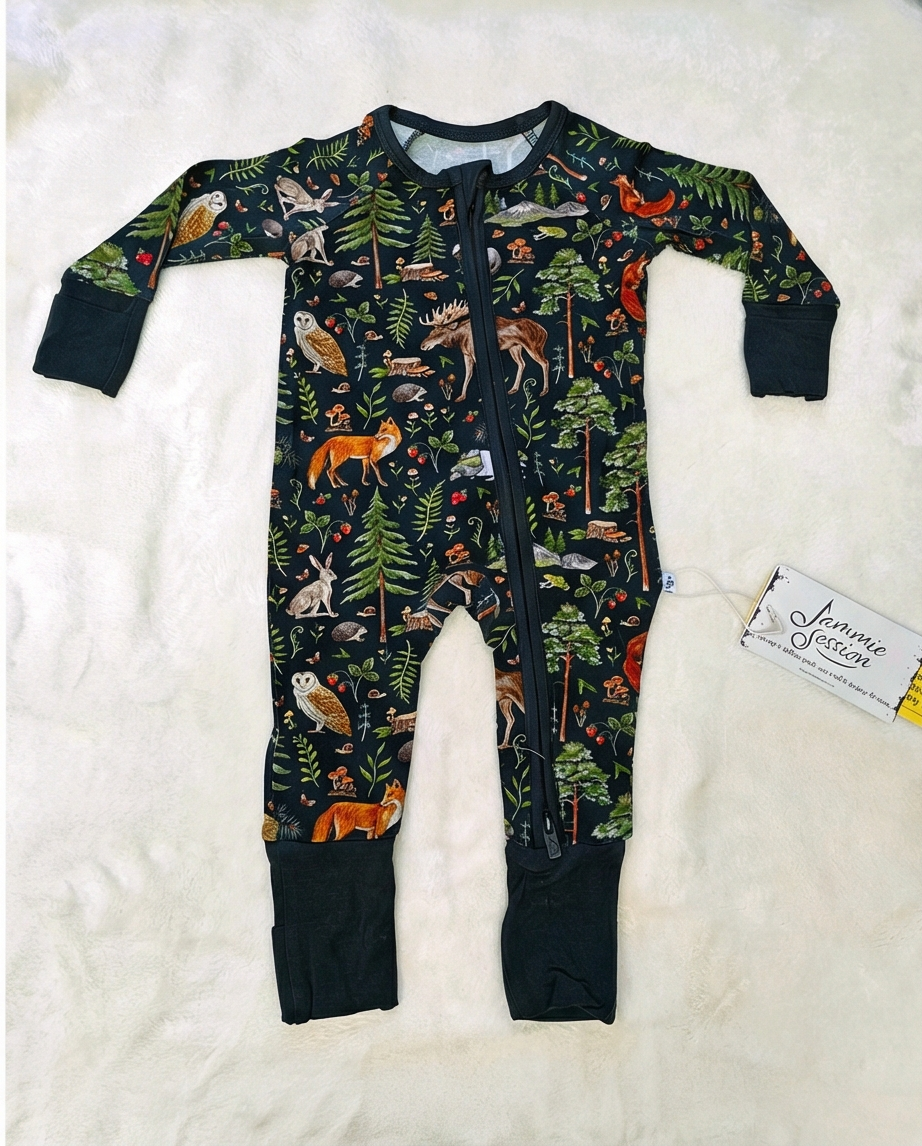 Woodland Creatures Bamboo Convertible Zippy