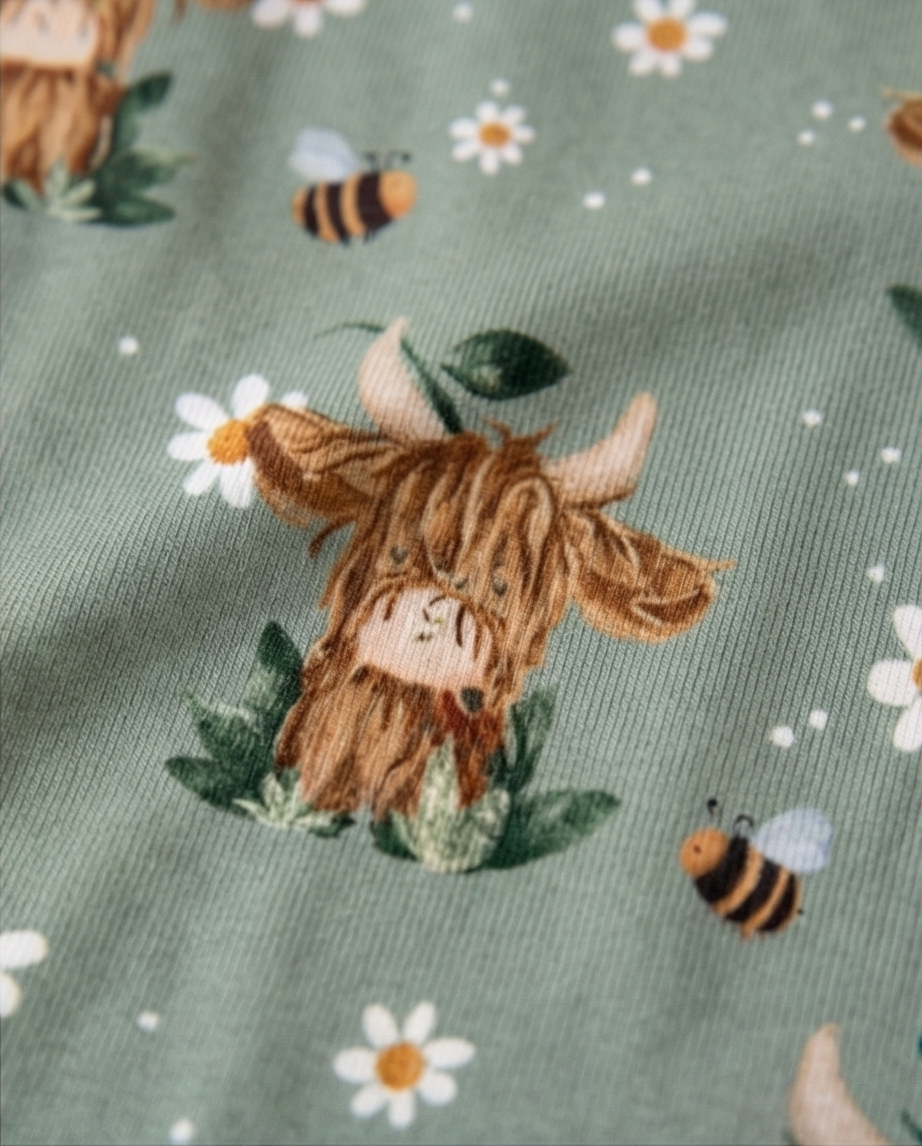 Highland Honey Meadow Bamboo Two Piece Pajama Set